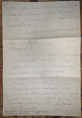WW2 Era Letter From a Pvt with the Army Air Force Technical Training Command.