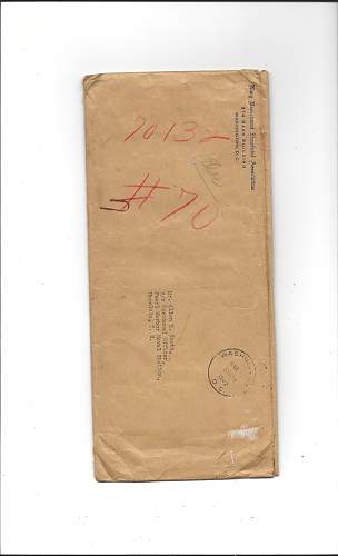 WW2 Era Servicemen’s life Insurance Letters