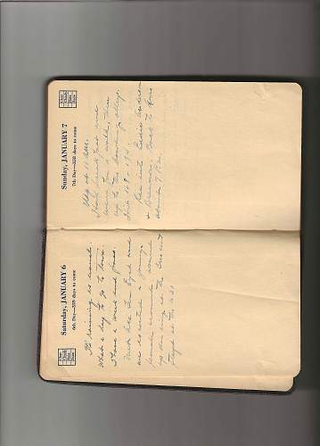 WW2 Era Soldiers Diary Day 1-4, 1945.