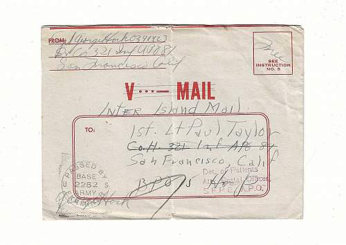 WW2 Era Letter Written by Captain while on Peleliu Island