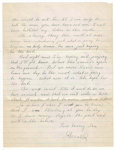 WW2 Era Letters Written by U.S. Sailor who was Stationed onboard a Ship who was Present During the Japanese Attack on Pearl Harbor.