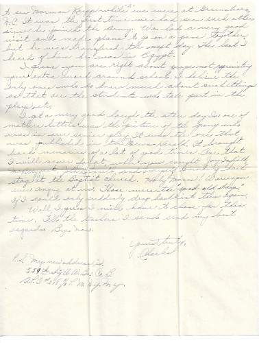 WW2 Era Letter Written by Serviceman in Burma. He mentions getting attacked in a recent Japanese Air Raid.