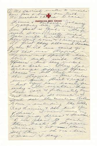WW2 Era Letter Written by American Red Cross Nurse in New Guinea.
