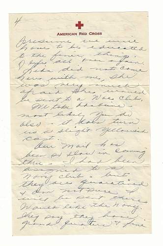 WW2 Era Letter Written by American Red Cross Nurse in New Guinea.