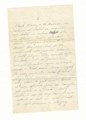 WW2 Era Letter Written by B-17 Navigator Shortly After Being Shot Down.