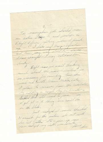 WW2 Era Letter Written by B-17 Navigator Shortly After Being Shot Down.