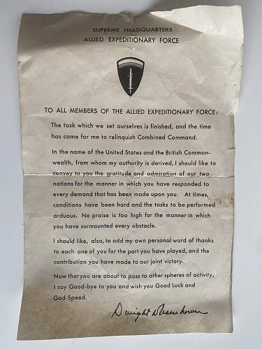 Dunkirk &amp; D Day veterans paperwork