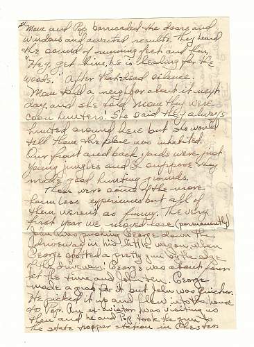 WW2 Era Letter Written by Lady telling spooky stories to her Cousin, who was serving in the Infantry. He would be killed before the letter was written.
