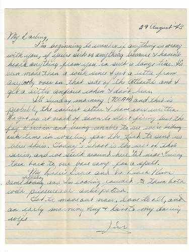 Two WW2 Era Letters Written by Serviceman Who Would Land on Omaha Beach on D-Day, June 6th 1944.