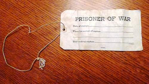 US prisoner of war neck tag?