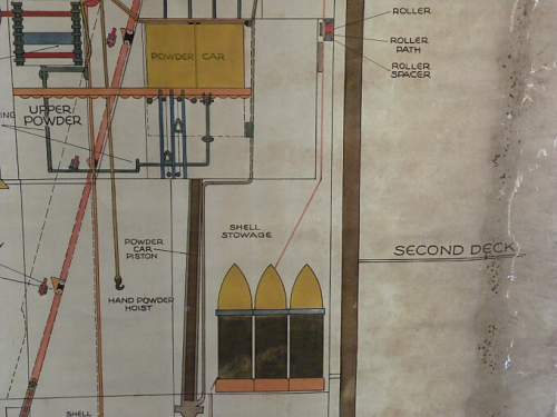 WPA V48 US Navy Gun Turret drawing WWII