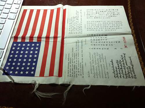 US Blood Chit example #2