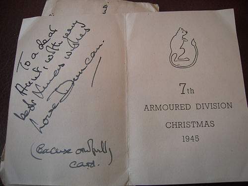 7th Armoured division 1945 Christmas card