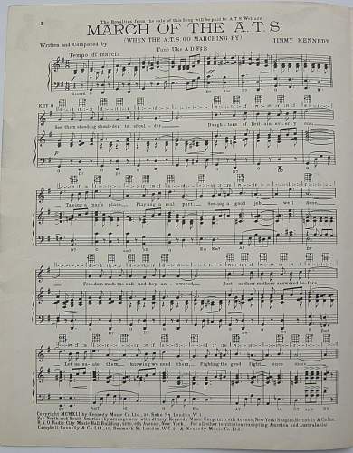 The March of the ATS sheet music.