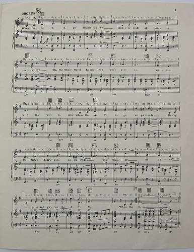 The March of the ATS sheet music.