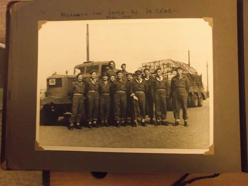 WW2 photo album and ephemera