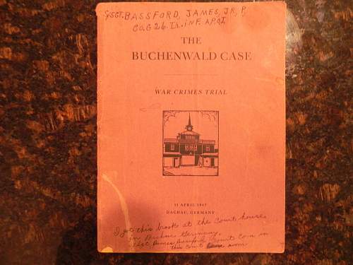 Buchenwald Trial Book...info wanted