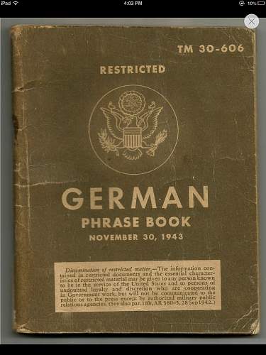 Ww2 us german phrase book