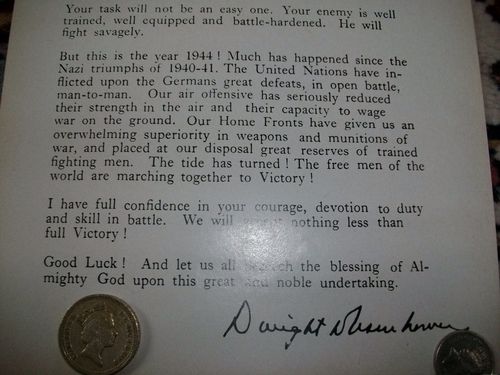 Eisenhower D-Day Letter