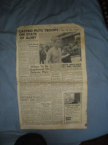 my collection of random newspaper articles  and comics  ww2 and Vietnam