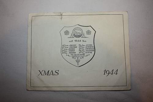 Gruesome British 49th Division Christmas card, 1944