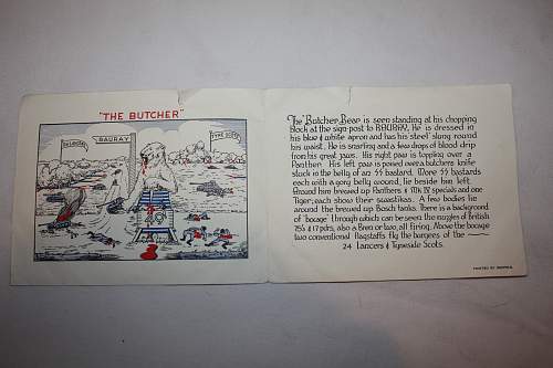 Gruesome British 49th Division Christmas card, 1944