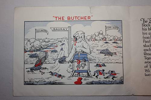 Gruesome British 49th Division Christmas card, 1944