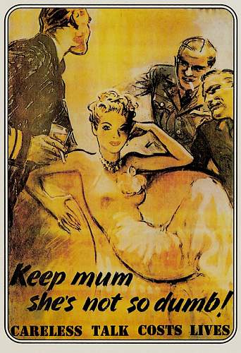 Wartime poster, Tittle Tattle lost the Battle