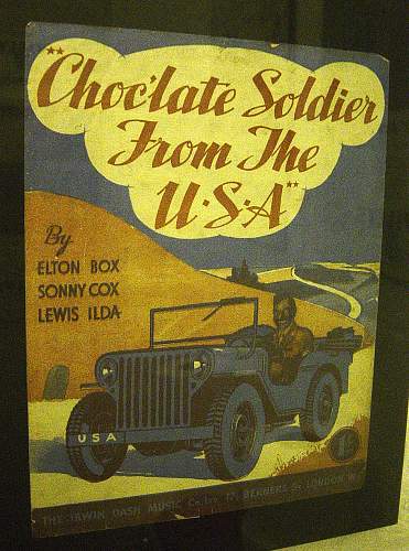 Sheet music: &quot;Chocolate Soldier from the USA&quot;