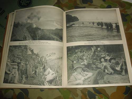 this weeks pick up's 2 australian ww2 era books and a old photo some aussies in uniform.