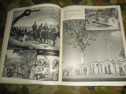 this weeks pick up's 2 australian ww2 era books and a old photo some aussies in uniform.