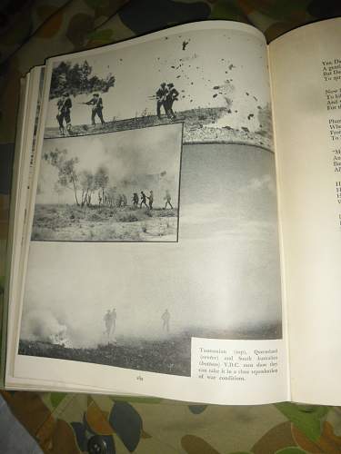 this weeks pick up's 2 australian ww2 era books and a old photo some aussies in uniform.