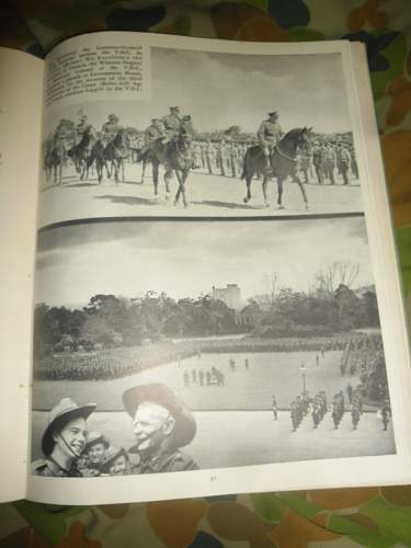 this weeks pick up's 2 australian ww2 era books and a old photo some aussies in uniform.