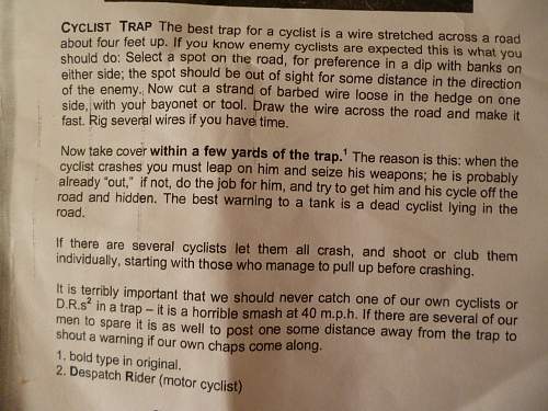 Cyclist trap.