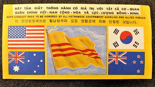 Vietnam- Safe conduct leaflet