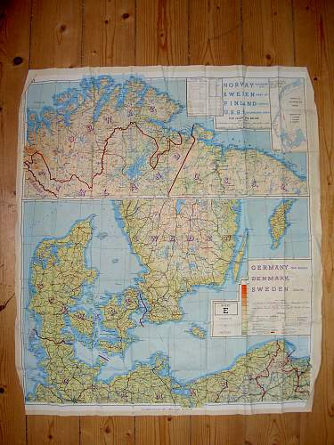 WW2 Silk Escape Map