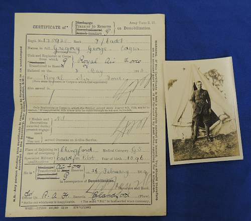 WW1/WW2 RAF &amp; ARP Wardens photographs/papers etc