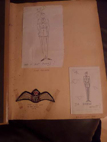 interesting RCAF scrap book feamaket find