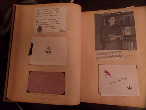 interesting RCAF scrap book feamaket find