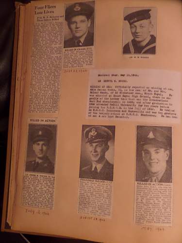 interesting RCAF scrap book feamaket find