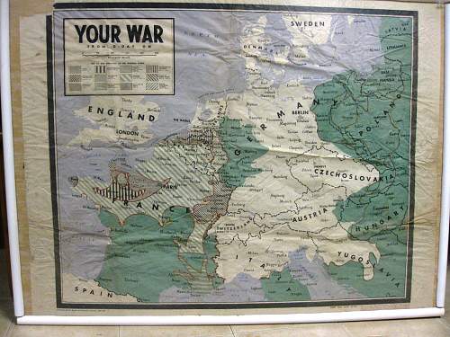 Your War- From D-day on...map