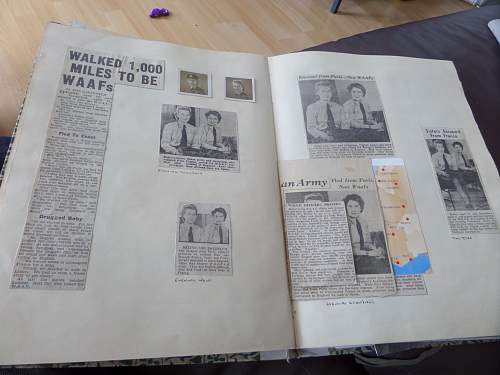 Interesting Fea market find SOE /RAF and free French scrap book