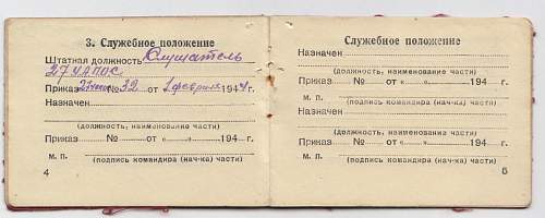 Soviet Officer ID card