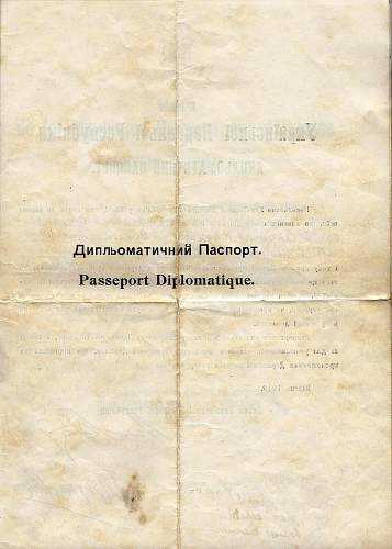 1919 passport &amp; documents