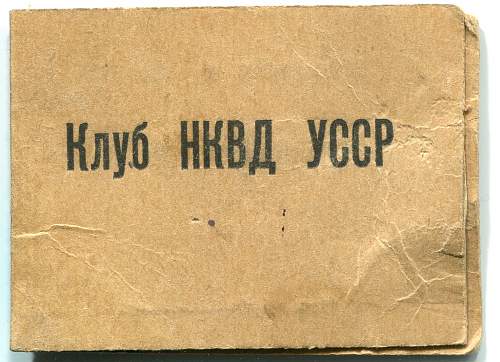 NKVD Identification Book