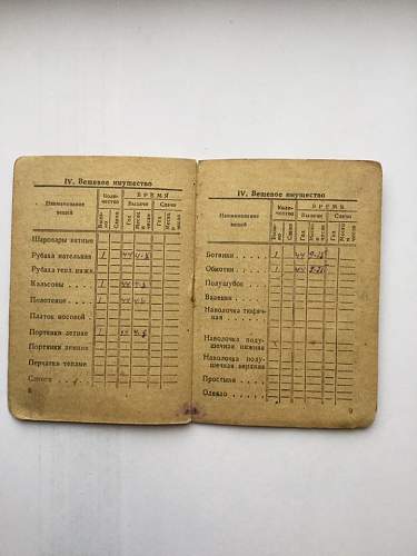 Red Army Soldier ID book 1944