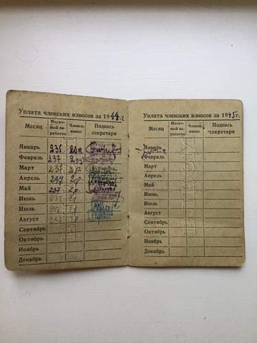 Komsomol tickets of the USSR (&#1050;&#1086;&#1084;&#1089;&#1086;&#1084;&#1086;&#1083;&#1100;&#1089;&#1082;&#1080;&#1081; &#1073;&#1080;&#1083;&#1077;&#1090;)