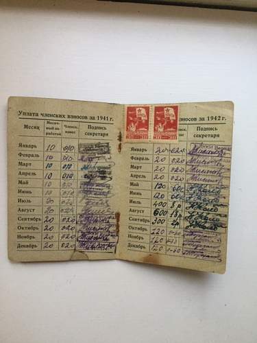 Komsomol tickets of the USSR (&#1050;&#1086;&#1084;&#1089;&#1086;&#1084;&#1086;&#1083;&#1100;&#1089;&#1082;&#1080;&#1081; &#1073;&#1080;&#1083;&#1077;&#1090;)