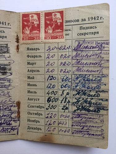 Komsomol tickets of the USSR (&#1050;&#1086;&#1084;&#1089;&#1086;&#1084;&#1086;&#1083;&#1100;&#1089;&#1082;&#1080;&#1081; &#1073;&#1080;&#1083;&#1077;&#1090;)