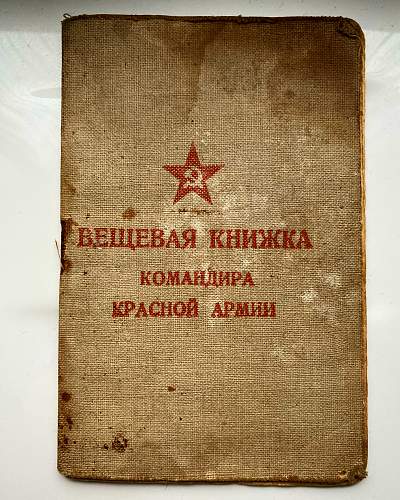 1943 Red Army Commander’s Clothing book